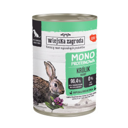 Wiejska Zagroda Karma mokra dla psa Królik monoproteinowa 400g