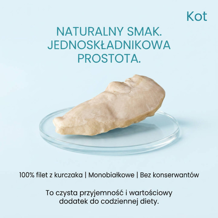 Pan Mięsko Przysmak dla kota Filety Kurczak 100g